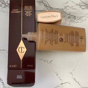 NWT Charlotte Tilbury light wonder foundation 9 deep
Never used
Still in box